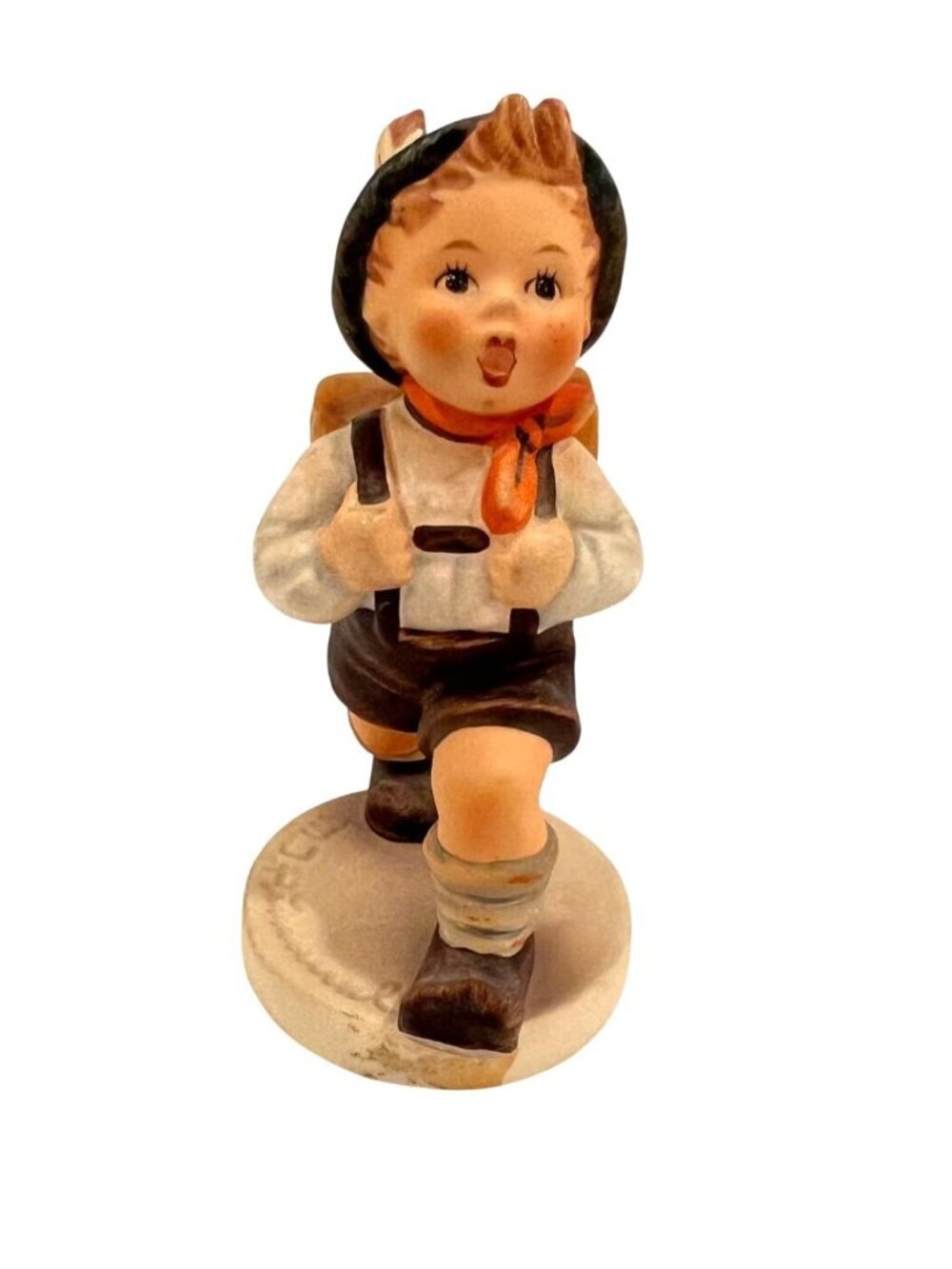 Goebel Hummel School Boy Figurine Model #82 Porcelain Germany Vintage Decor